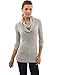 PattyBoutik Women's Crew Neck with Infinity Scarf Sweater