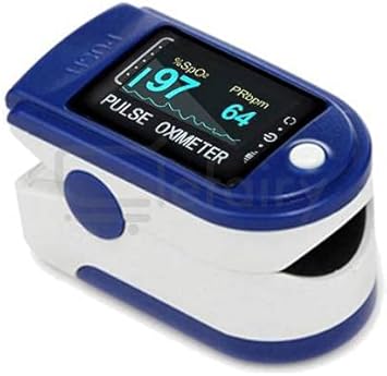 Clefairy Fingertip Blood Oxygen Saturation Monitor with Batteries and Lanyard for Wellness(CF-05)