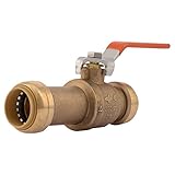 Cash Acme 24737LF Sharkbite Slip Ball Valve, 1-Inch
