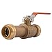 SharkBite 24737LFA Slip Ball Valve, 1 Inch x 1 Inch, Water Valve Shut Off, Push-to-Connect, Copper, CPVC