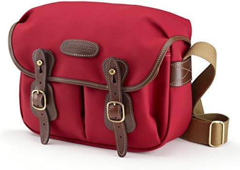 Billingham Hadley Shoulder Bag Small (Burgundy with Chocolate Leather Trim)