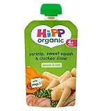 Hipp Organic Parsnip, Sweet Squash & Chicken Dinner 4+ Months 100G