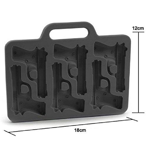Ice Tray Cool Pistol Gun Style Ice Silicone Mold Ice Cream Maker Mold Kitchen Tools Bar Accessories