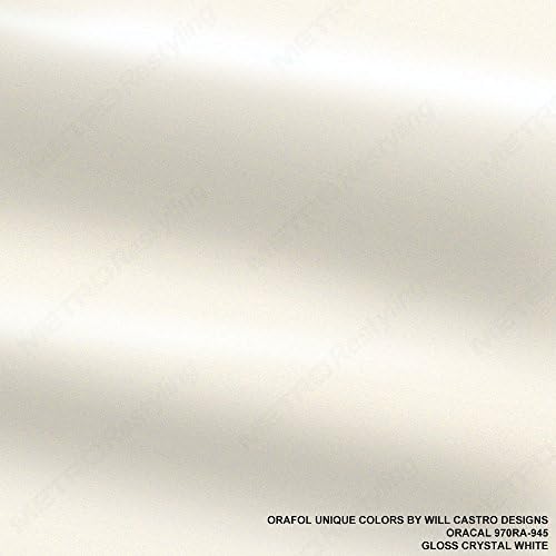 Oracal 970RA-945 Gloss Crystal White 5ft x 10ft (50 sq/ft) Vinyl Car Wrap Film
