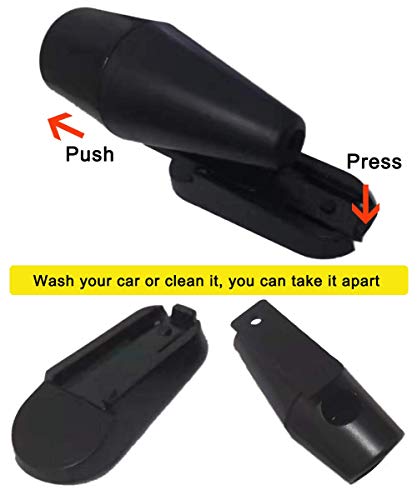 Lipctine 10 Pcs Deer Alert Whistle Horns for Vehicles, Avoids Deer Collisions Car Deer Warning, Black Ultrasonic Wildlife Warning for Auto Motorcycle Truck SUV and ATV - Thumbnail 4