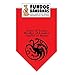 Lover of Treats, Breaker of Leashes, Sniffter of Bums Dog Bandana (Game of Thrones - Targaryen) (One Size Fits Most for Medium to Large Dogs)