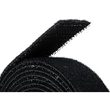Monoprice Hook & Loop Fastening Tape 5 yard/roll, 0.75-inch - Black (105828)