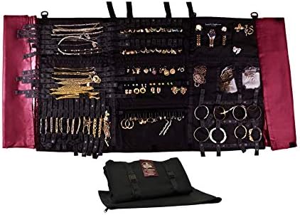 Travel & Home Folding Portable 21 Century Jewelry Organizer | Protect Your Jewelry from Theft Because Easy to Hide | from Fire, Flood, Mudslide Hurricane Because Easy to Carry | Handmade in USA