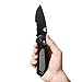 Benchmade - Freek 560SBK, Drop-Point Blade, Serrated Edge, Satin Finish, Black/Grey Versaflex Handle, Made in the USA