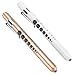 CAVN Pen Light with Pupil Gauge LED Penlight for Nurses Doctors, 2 Pcs Reusable Medical Penlight for Nursing Students Rose Gold and White primary