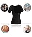 Women's Neoprene Sweat Vest Sauna Suit Slimming Body Shaper Workout Hot Waist Trainer Shirt Top With Sleeves