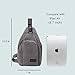 SAYGOER Canvas Sling Bag Unbalance Bag Men & Women for Outdoor Sports Grey
