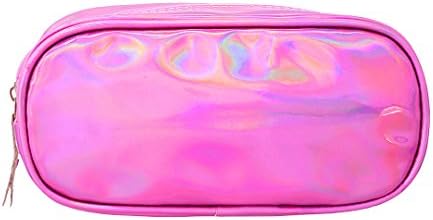 Liliam Shiny Holographic Pencil Case Stationery Pouch Cosmetic Makeup Evening Party Bag Clutch