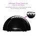 Ovonni LED Nail Lamp, 12W Nails Dryer with Timer for Fingernail Gel Polishes, Quick Dry Professional Curing Light for Nail Art at Home and Salon Black