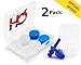 Reusable HQ Earplugs Set | Soft Silicone | Waterproof | for Swimming, Sleeping, Snoring, Concert, Shooting | Moldable Putty Ear Plugs, for Kids & Adults. Noise Cancelling & Work Protection (Set W/B)