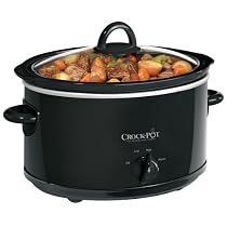 Crock-Pot SCV400B 4-Quart Oval Manual Slow Cooker, Black