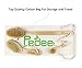 3 Dry Brushes/Set 100% Natural Boar Bristles Body Brushes & Face Brush-Extra Long Detachable Handle 17
