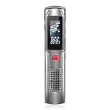 MYMAHDI Digital Voice Recorder/MP3 Player,Activated Audio Recorder,USB Rechargeable Dictaphone with 8GB Internal Memory up to 550 hours of high qulity recording