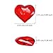 Mayam 150 Pieces Acrylic Hearts for Valentine's Day Heart Ornaments Wedding, Party Vase Fillers Table Scatter Decoration (Red)