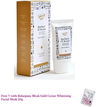 Perfect UV Mousse SPF 50 ++ Instant Pore Minimizing 20 g. Mulberry Extract By Sponge Me[Get Free Tomato Facial Mask ]