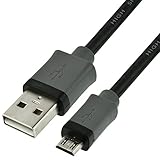 Mediabridge USB 2.0 - Micro-USB to USB Cable (10 Feet) - High-Speed A Male to Micro B - (Part# 30-004-10A)