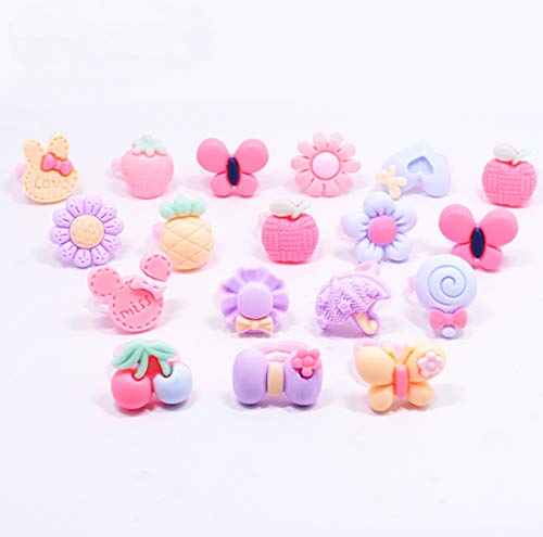 image for ZLY 100pcs Children Kids Little Girl Adjustable Jewelry Rings in Box, 