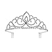 Tiaras Crown Comb Rhinestone Crown for Bridal for Girl Women Decoration on Birthday Wedding Party Prom Silver