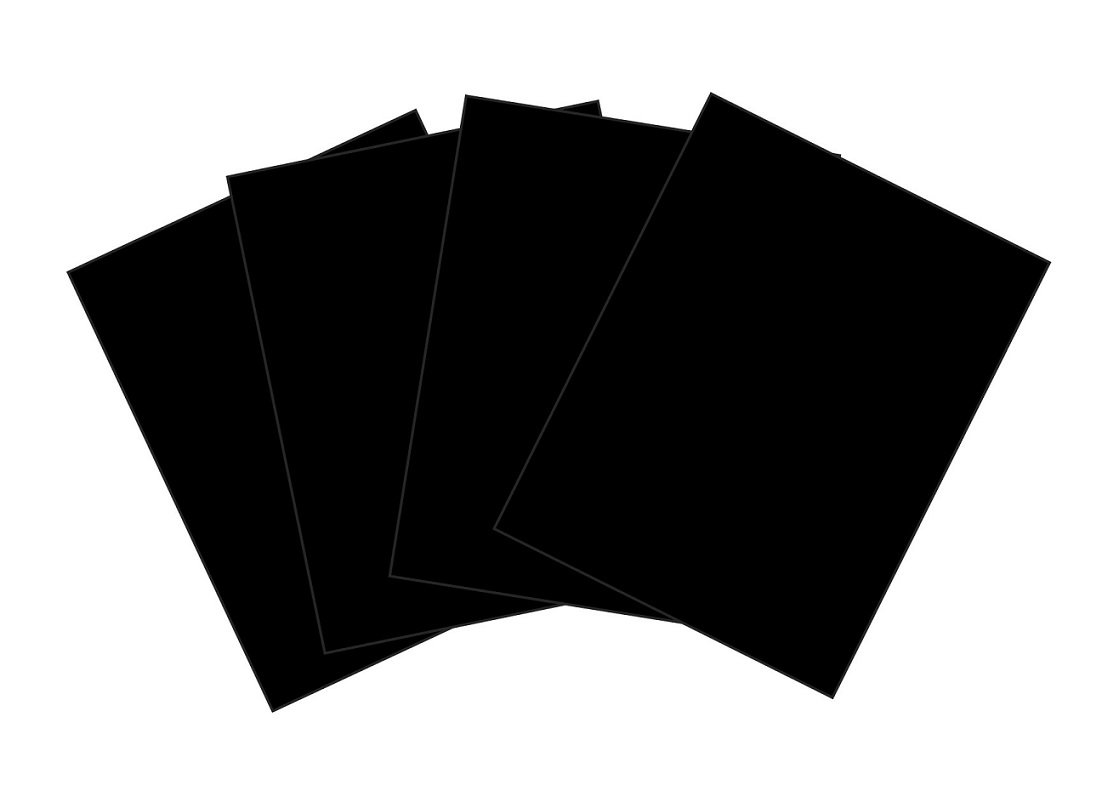 House of Card & Paper A4 220 GSM Card - Black (Pack of 400 Sheets)