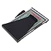 Renineic Double Sided Money Slim Clip Stainless Steel Money Folder Wallet Coin Holder Card Holder (Black) by Generic