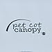 K&H Pet Products Pet Cot Canopy (Cot Sold Separately) Gray Medium 32 X 25 Inches