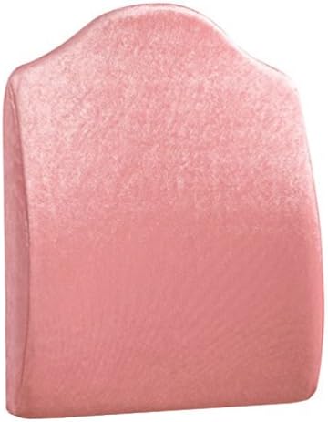 Sleep Science Patented Premium Ergonomic Memory Foam Lumbar Support Pillow Lower Back Pain Relief Lumbar Cushion Lumbar Back Cushion for Office Chairs and Cars Tall (Pink)