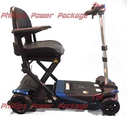 The Transforming Electric Folding Scooter - 4-Wheel - Blue