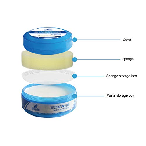 Chercherr Anhydrous Cleaner, Environmentally Friendly Material Multifunctional Leather Refurbishing Cleaning Repair Tool Cream For Glass Leather Furniture Metal Floor Decoration(260g)