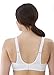 Glamorise Women's Full Figure No Bounce Plus Size Camisole Wirefree Back Close Sports Bra #1066 White