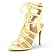 DREAM PAIRS STRAWS Women's New Strappy Gladiator High Heel Sandals Lace Up Open Toe Lady Ankle Shoes