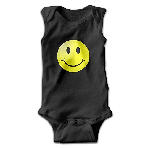 Michael Conti Smiley Sleeveless Baby Romper Cotton Newborn Playsuit Boys Girls