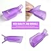 Sunmore 10 PCS Acrylic Nail Polish Remover Clips Caps, Reusable Finger Nail Art Polish Remover Wrap Tool, Nail Art Soak Off Cap Clip, Purple
