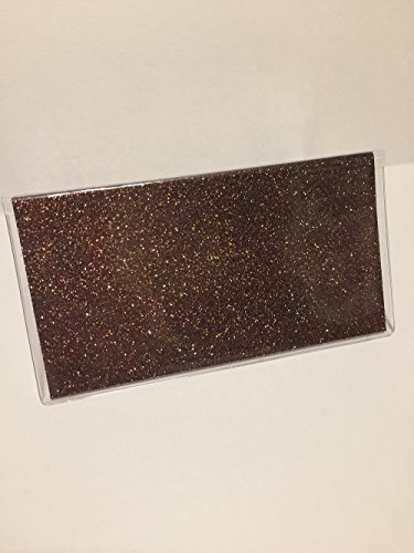 Bling Glitter - Clear Vinyl Checkbook cover,Duplicate or Single Checks, No wait Ready to Ship
