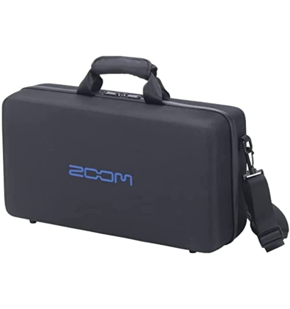 Zoom CBG-5n Padded Soft case, gig Bag, Carrying case G5n and G6 Guitar Multi-Effects Units and Effects Pedals, Protection & Transport for Guitar Accessories, Black with Blue Interior