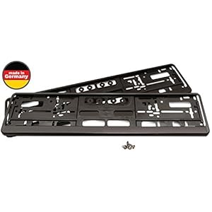 eTopio®, kentekenplaathouders, 2 stuks, incl. 4 schroeven, nummerplaathouder voor EU kentekenplaat, 520 mm x 110 mm…