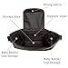 Universal Stroller Organizer, Baby Stroller Organizer Bag with Deep Cup Holders and Padded Shoulder Strap, Lightweight