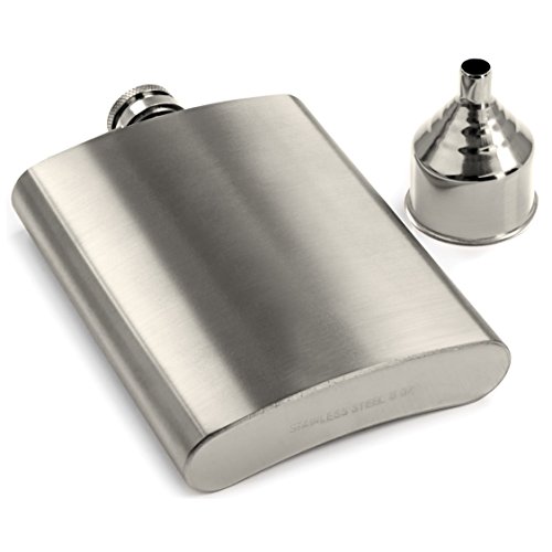 8 oz Hip Flask Set with Funnel: Stainless Steel Flask for Liquor in a Gift Packaging. Pocket Drinking Flask For Travel, Camping, or Any Occasion. An OUTSTANDING GIFT for Men or Women.