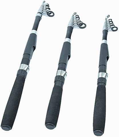 HAJACK Spinning Telescopic Fishing Rod Travel Portable Fishing Pole Boat Saltwater Freshwater Fish Fishing Rods Poles