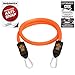 Bodylastics Stackable Resistance Band - Single Resistance Tube Exercise Band - Patented Snap Reduction Tech Workout Bands - Heavy Duty Fitness Bands - Malaysian Latex, Nickel-Coated Iron Clips, 30lb