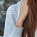 Angelady Adjustable Silver Bracelet for Women Girl Friend Daughter, Classic Infinity CZ Charm Womens Link Stand Bracelets with Gift Box