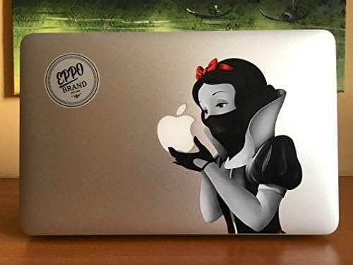 EppoBrand Ninja Snow White Apple Macbook 11" 12" 13" Vinyl Decal Sticker with Anti-scratch Coating