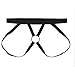 ACSUSS Men's Stretch Nylon Underwear Metal O-Ring Jockstrap Lingerie T-back Thongs Black Medium