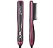 AsaVea Hair Straightening Brush 2, Anti-scald Patented Design, PTC Heating Technology, 30 Mins Auto Shut Off, Great Styler At Home, Red/Black
