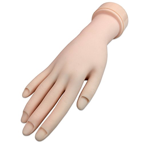Beauticom Soft Flexible Mannequin Nail Training Hand Display Tool
