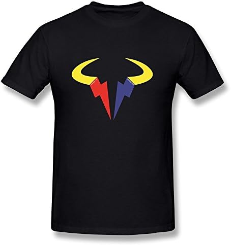 WANXIN Men's Rafael Nadal Rafa Logo T-shirt Size L Black